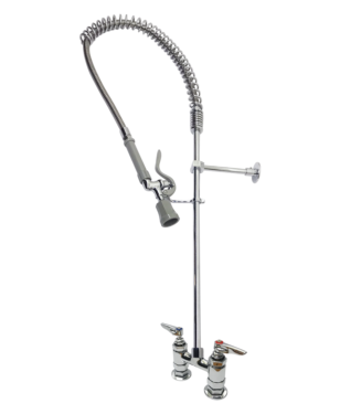 4" Center Deck Mount Pre-Rinse -1.15 GPM Long Height - Double lever-C8572.CE