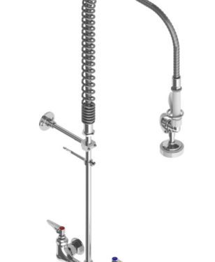 Pre-Rinse Unit: 1.15 GPM, 8″ Center Wall Mount