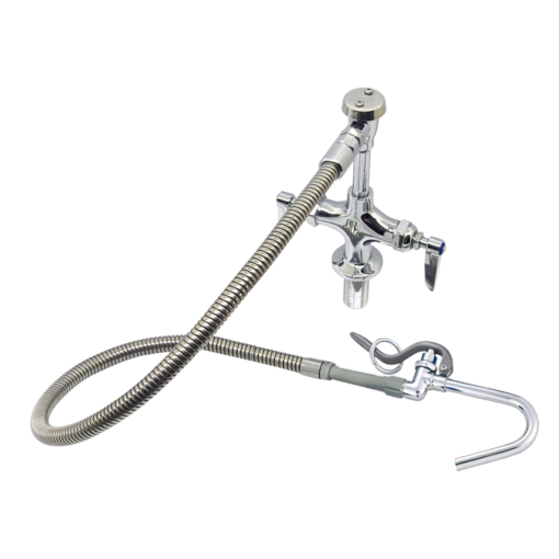 Single Hole Double Lever Deck Mount Pot Filler