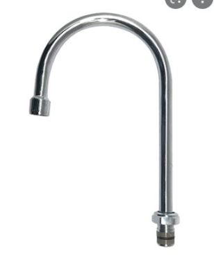 Economy Swivel Gooseneck, 7-1/2" Height, 4-1/4" Spread, 5-1/2"