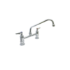 Deck faucet with 12 Inch swing nozzle