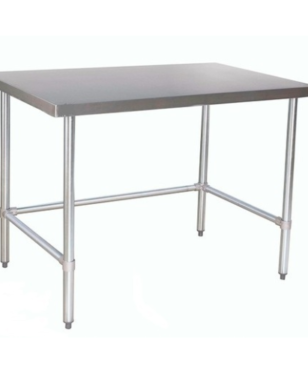 Aluids Open Base Stainless Steel Commercial Work Table