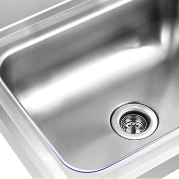 Aluids R shaped Corner commercial kitchen hand sink