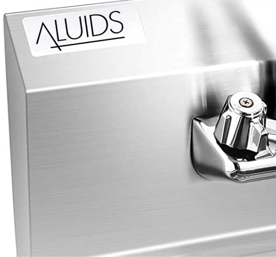 ALUIDS Stainless Steel hand sink backsplash