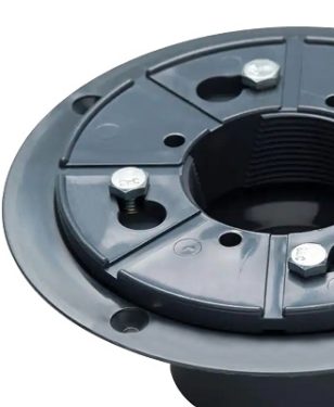 ABS Shower Drain Base flange for 2" Square & Linear Shower floor Drain