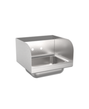 Stainless Steel Wall Mounted Hand Sink with Dual Splash