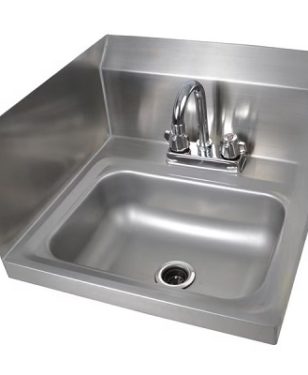 Aluids-Deck mount kitchen sink with Leftside splash-C9400-LS-F
