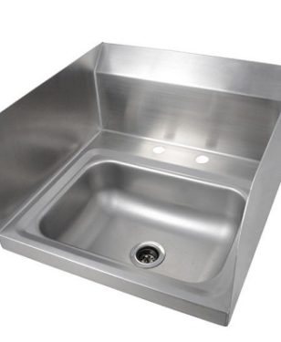 Aluids-Stainless Steel Deck Mounted Hand Sink with Dual Splash- C9400-DS