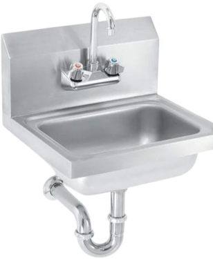 commercial kitchen sink.