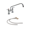 Double Pantry Deck Mount Faucet with 12" Nozzle