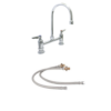 Double Pantry Faucet Deck Mount 8" Centers