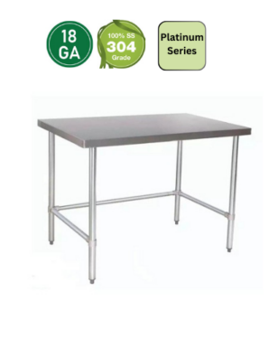 Commercial Work Table Platinum Series 304 Grade