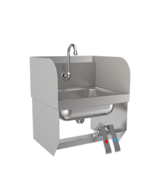 stainless steel wall mount hand sink Dual splash