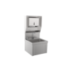 Hand sink with knee Pedal Cover with soap dispenser