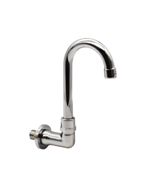 3-1/2" Gooseneck Faucet with swivel spout, Splash Mounted with single hole