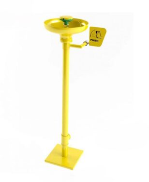 Eye wash station with stand